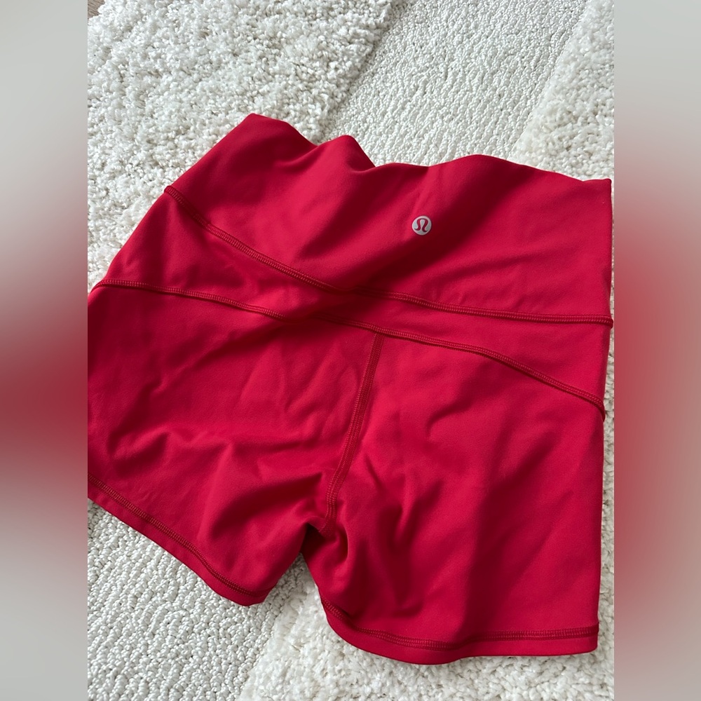 lululemon athletica Women's Bold Red Athletic Shorts
